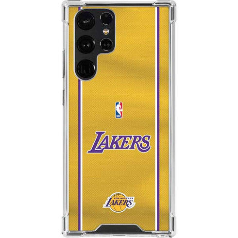 NBA Los Angeles Lakers Jersey Galaxy S24 Ultra Clear Case